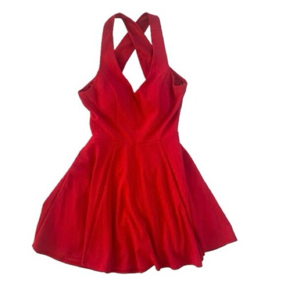 Chrystal Doll Red Sleeveless Summer Casual Tomato Girl Party Dress SZ M - Picture 2 of 12
